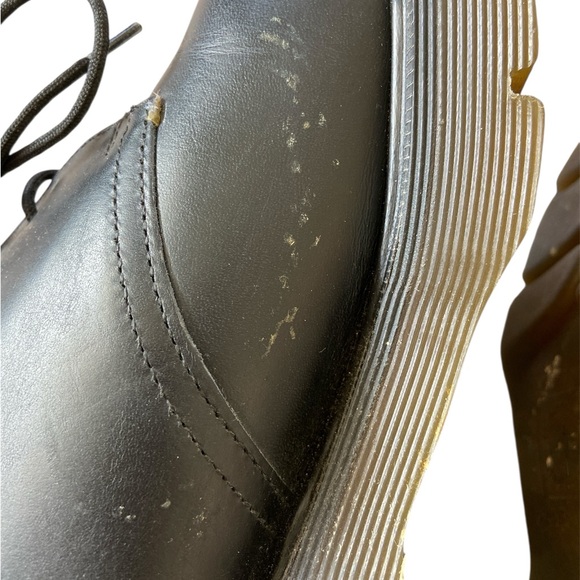 Dr Martens UK 7 (W9/M8) Distressed Goth EDM Chunky Platform Shoes Black - Picture 9 of 13